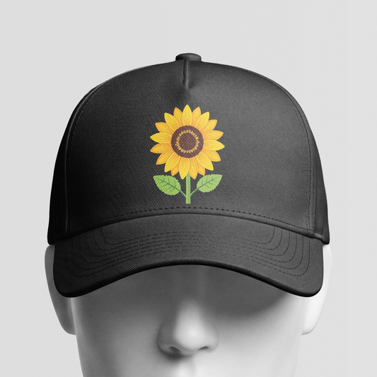 Sunflower embroidery Cap