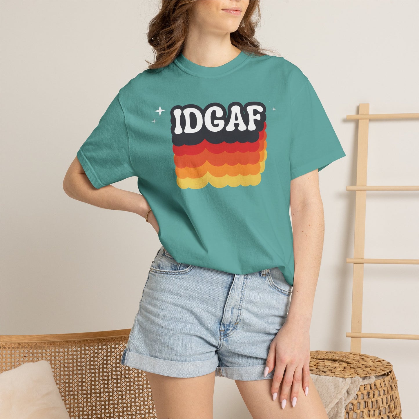 IDGAF Retro Wave T-Shirt