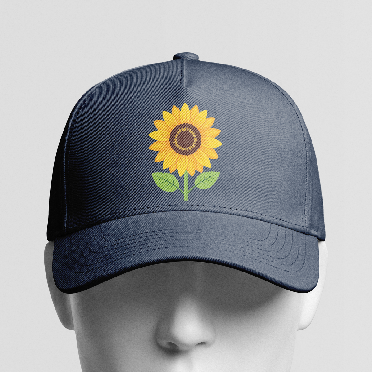 Sunflower embroidery  Cap
