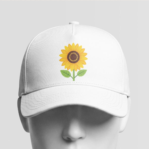 Sunflower embroidery  Cap