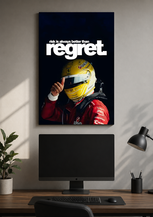 Risk is better than regret Poster